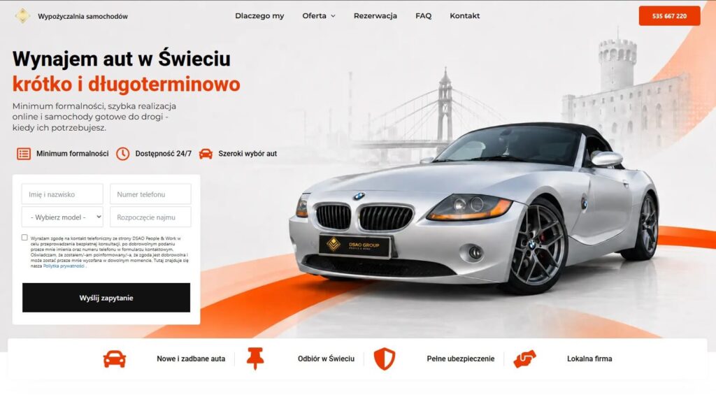 Wypożyczalnia samochodów